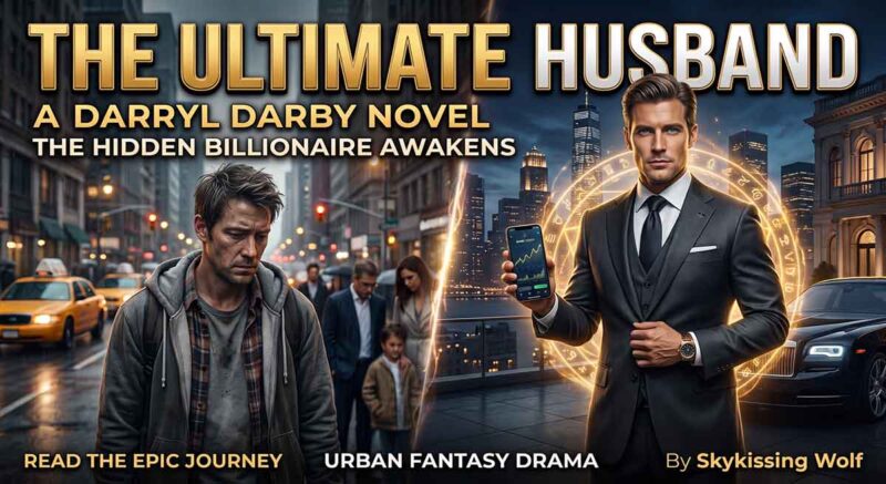 Darryl Darby from The Ultimate Husband novel by Skykissing Wolf, depicting a hidden billionaire in a modern urban city.